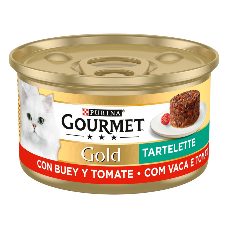 Purina Lata para gatos GOURMET GOLD Tartallette Buey y Tomate