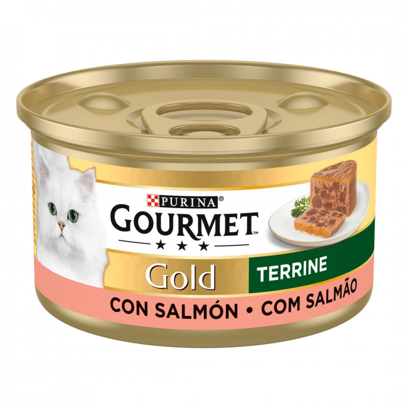Purina Lata para gatos GOURMET GOLD Terrine Salmon
