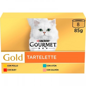 Imagen de Purina Lata para gatos GOURMET GOLD Tartallette Multipack