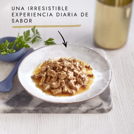 Purina para gatos GOURMET PERLE Delicias en Salsa Pollo y Buey