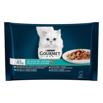 Purina para gatos GOURMET PERLE Delicias del Océano con Pescado