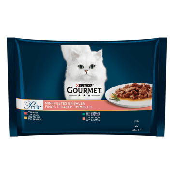 Purina para gatos GOURMET PERLE Mini Filetes en Salsa