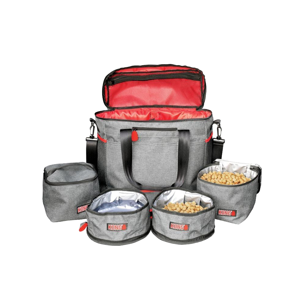 KONG Travel Set Viaje Comedero Bebedero Accesorios