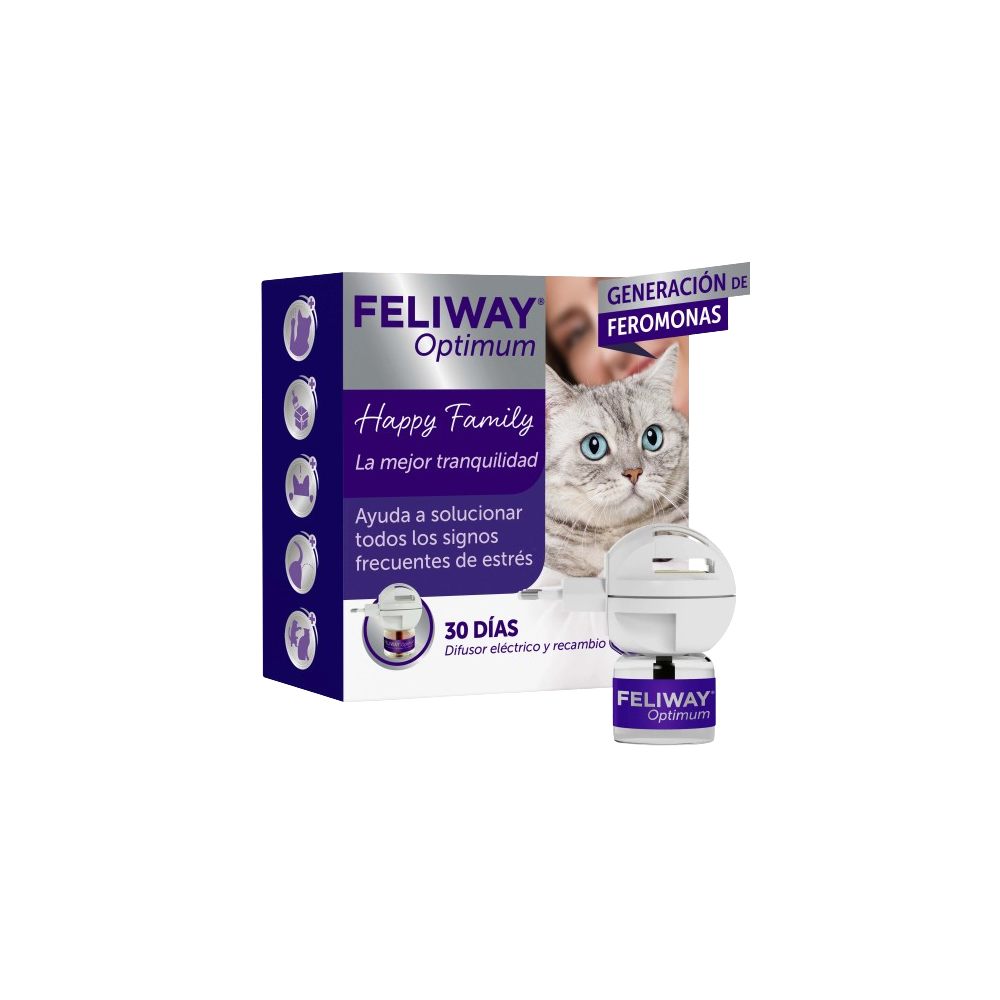 Feliway Optimum Difusor + Recambio 48 ml