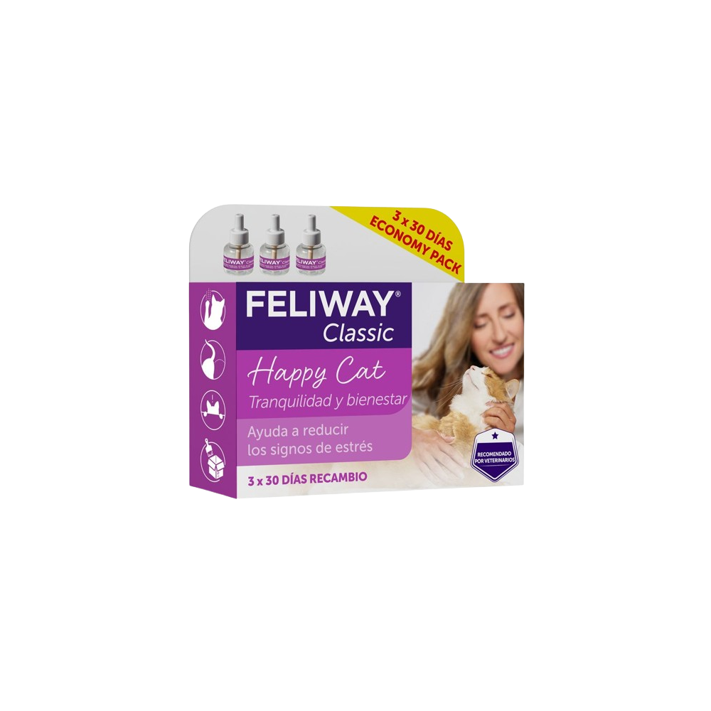 Feliway Classic Recambio 48 ml pack 3