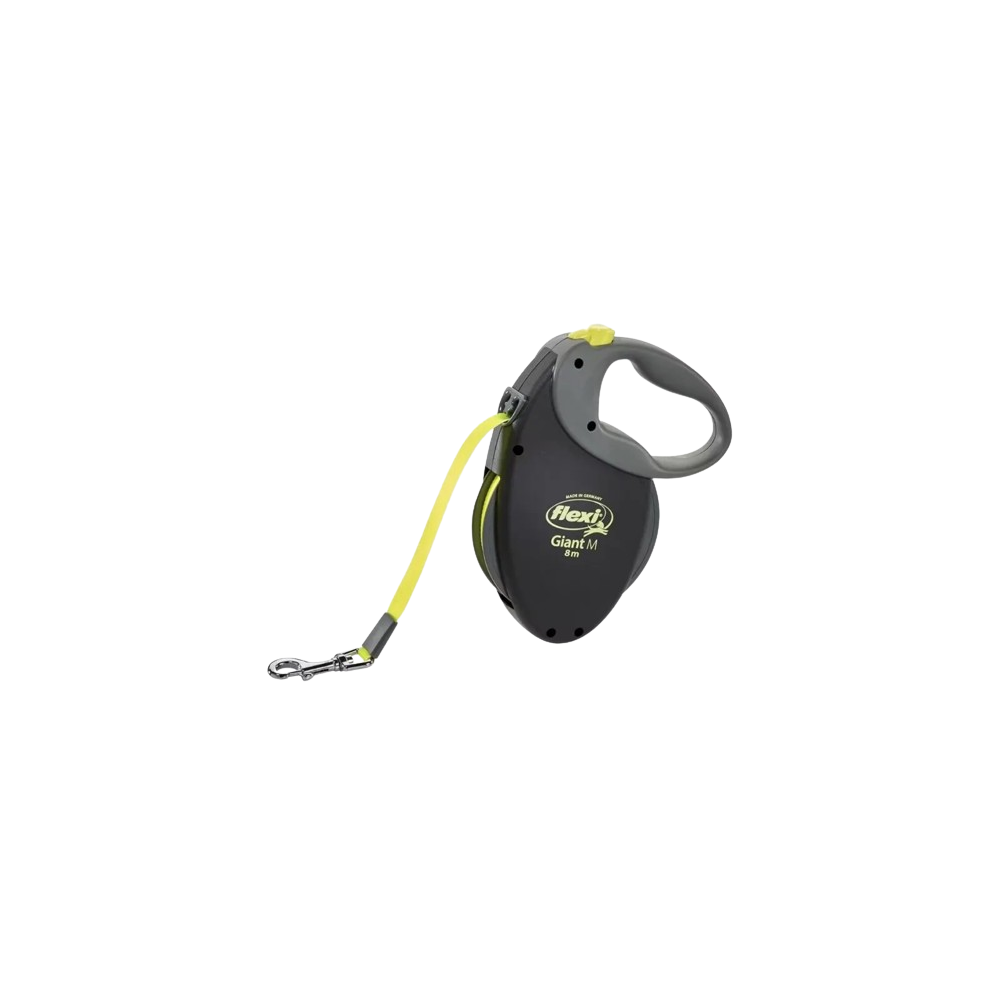 Flexi Correa Extensible Neon Giant con Cinta Reflectante 8 m