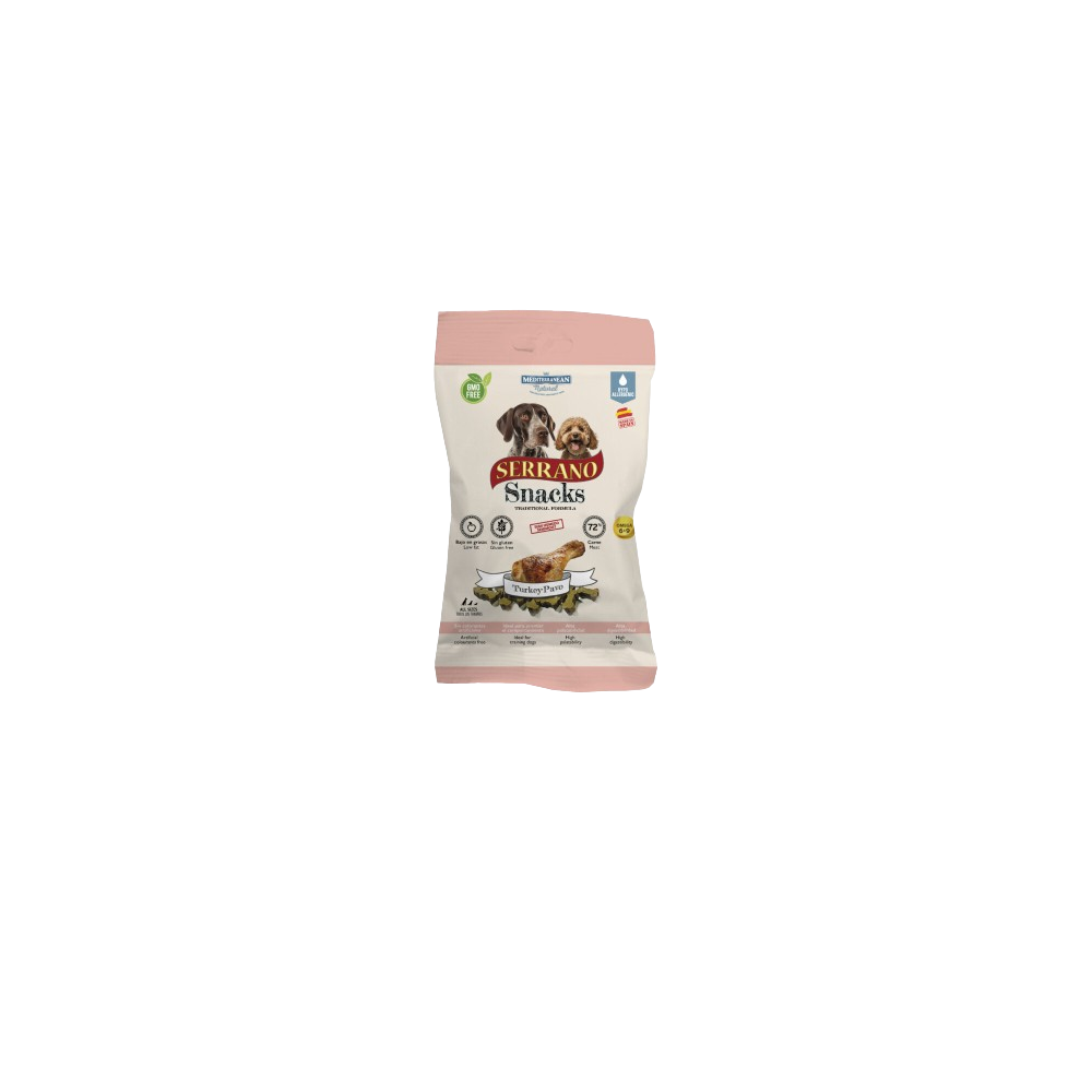 Mediterranean Serrano Snacks 100 grs sabor PAVO