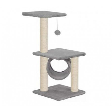 Rascador para Gatos con 2 pisos y cilindro 40x37x85cm