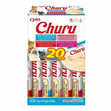 Churu Cat Variedades de Atún con Marisco 20 uds