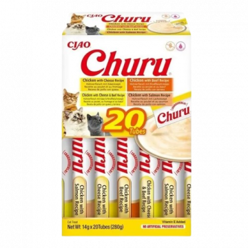 Churu Cat Variedades de Pollo con Buey 20 uds