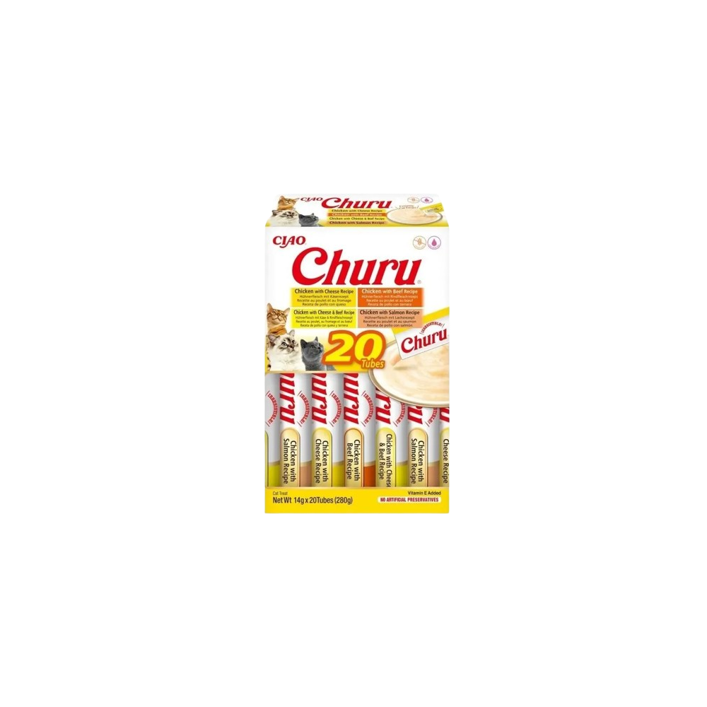 Churu Cat Variedades de Pollo con Buey 20 uds