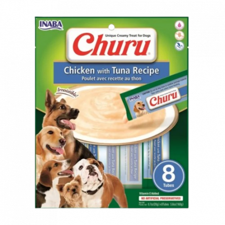Churu Dog Receta de Pollo con Atún 8 x 20