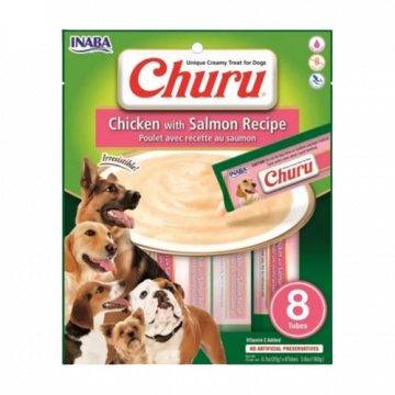 Churu Dog Receta de Pollo con Salmón 8 x 20 gr