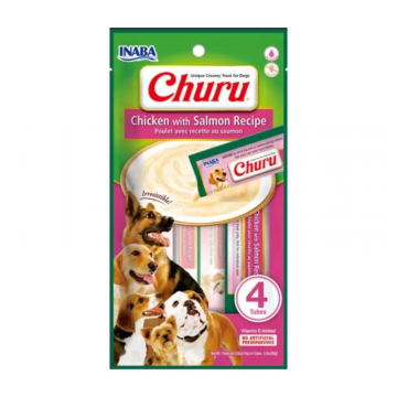 Churu Dog Receta de Pollo con Salmón 4 x 14 gr