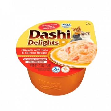 Churu Cat Dashi Pollo con atún y salmón 70 gr