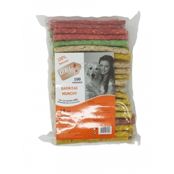 Barritas de Colores Munchy 100 unidades para Perros