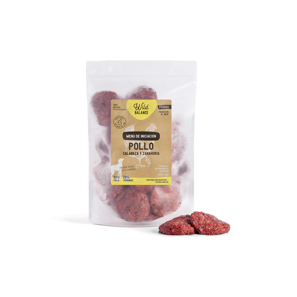 Dieta Barf Wild Balance MENÚ INCIACIÓN de Pollo 1kg