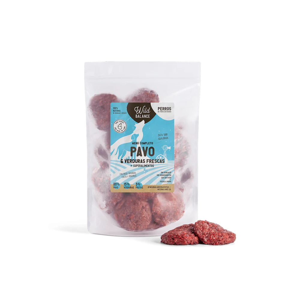 Wild Balance DIETA BARF menú completo de PAVO