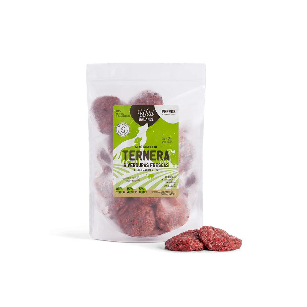 Dieta Barf Wild Balance MENÚ COMPLETO de Ternera