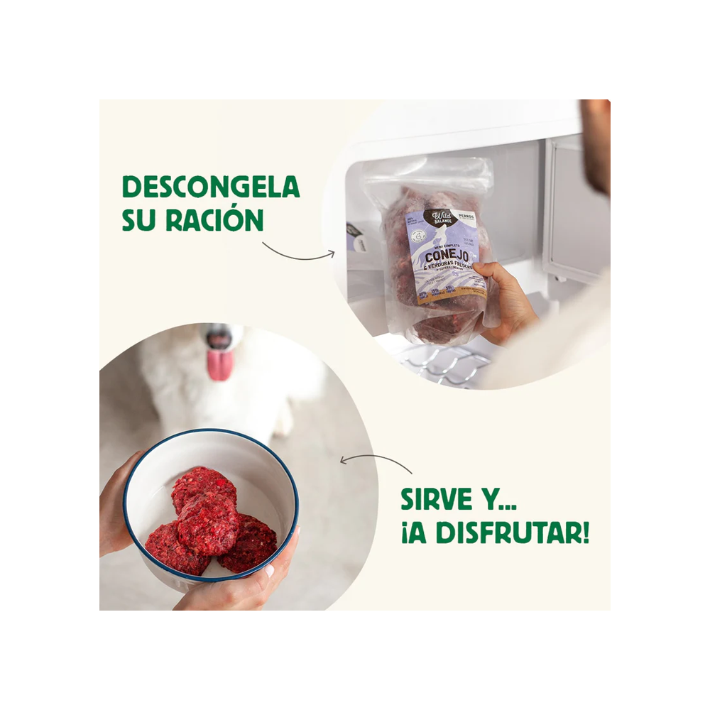 Wild Balance DIETA BARF menú completo de TERNERA Wild Balance DIETA BARF menú completo de TERNERA