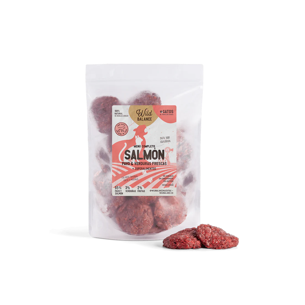 Wild Balance DIETA BARF para GATOS menú completo de SALMÓN