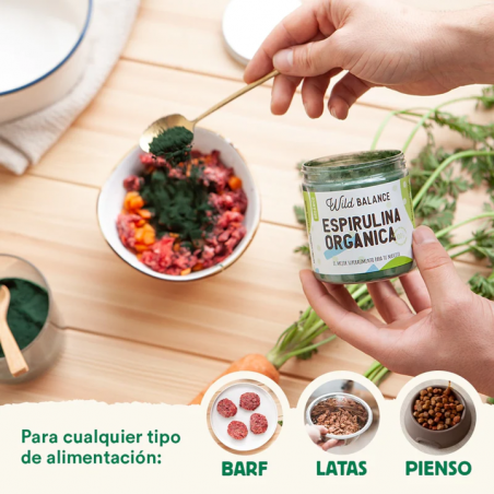 Wild Balance ESPIRULINA ORGÁNICA suplemento para perros y gatos