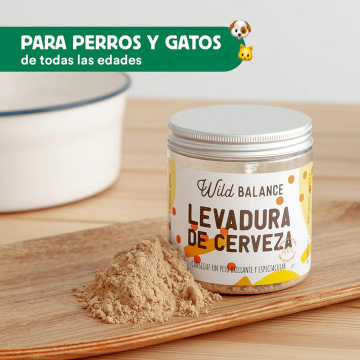 Wild Balance LEVADURA DE CERVEZA EN POLVO suplemento para perros y gatos