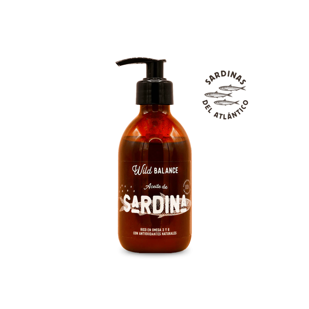 Wild Balance ACEITE SARDINA DEL MAR DEL NORTE para perros y gatos