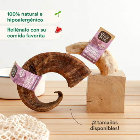 Wild Balance CUERNO DE CABRA Mordedor Natural para perros