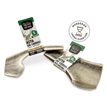 Wild Balance ASTA DE CIERVO PARTIDA Mordedor Natural para perros