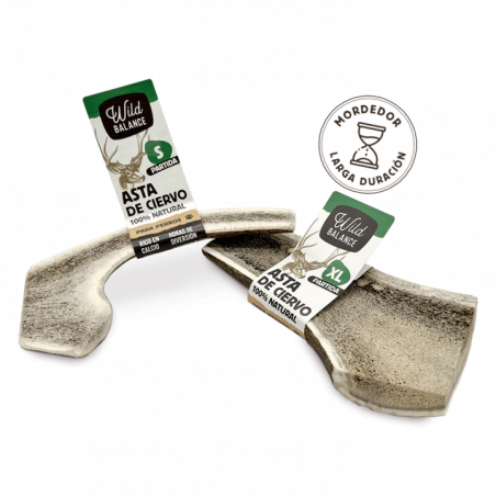 Wild Balance ASTA DE CIERVO PARTIDA Mordedor Natural para perros