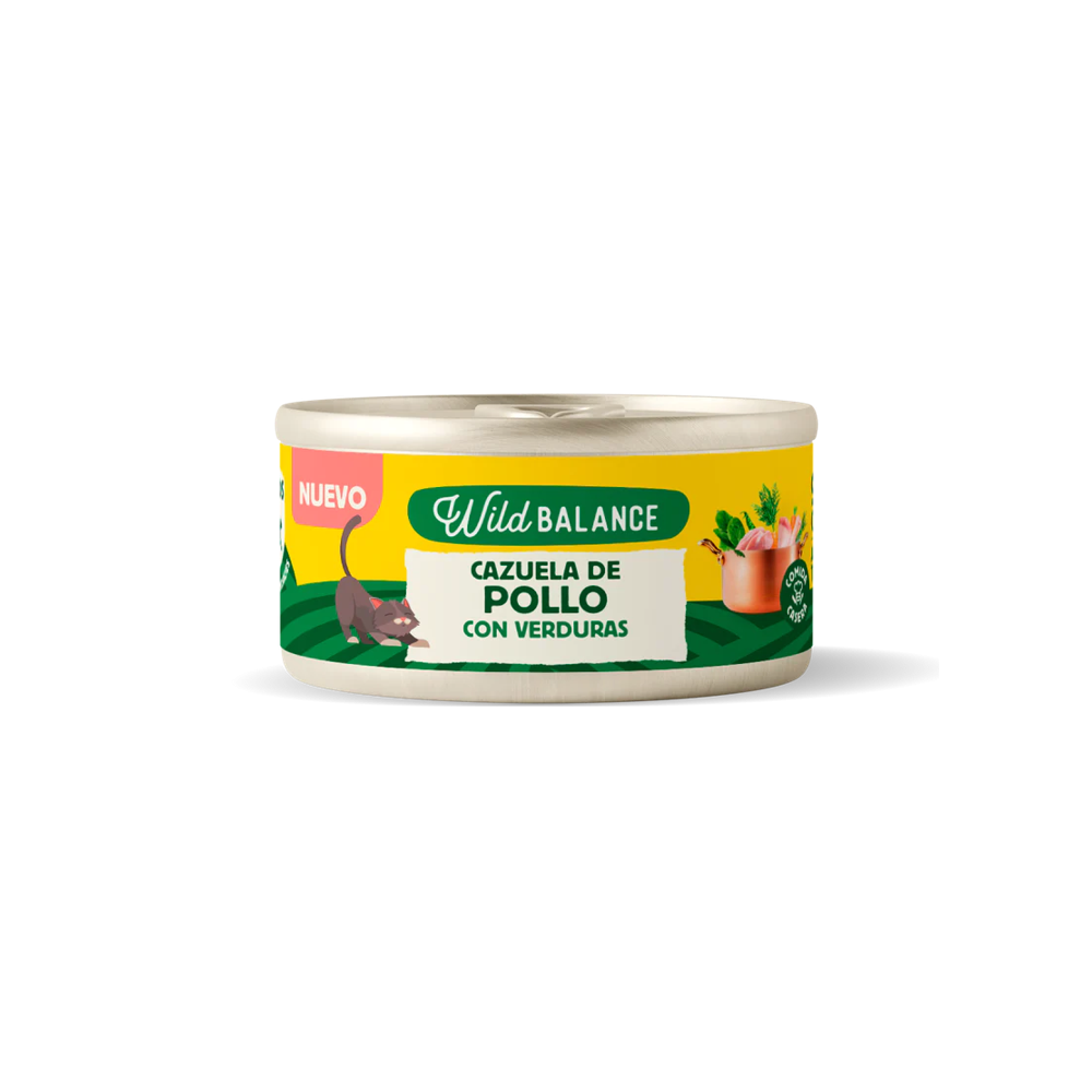 Wild Balance Gato Recetas del Chef Lata Cazuela de Pollo para Gatos