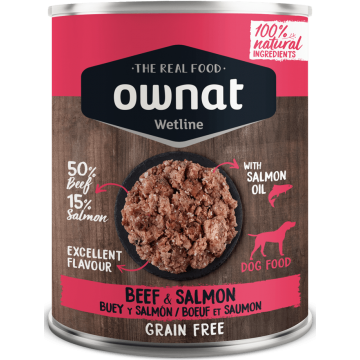 Ownat Wetline Lata de Buey y Salmon 400 g