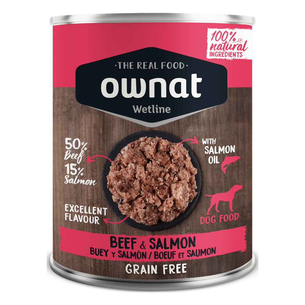 Ownat Wetline Lata de Buey y Salmon 400 g