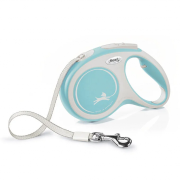 Flexi Correa Extensible De Cinta New Confort Azul Celeste