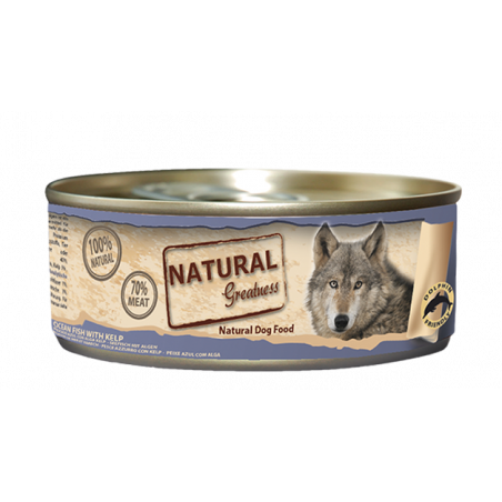 Natural Greatness Lata Gato Pescado de Mar con Alga Kelp