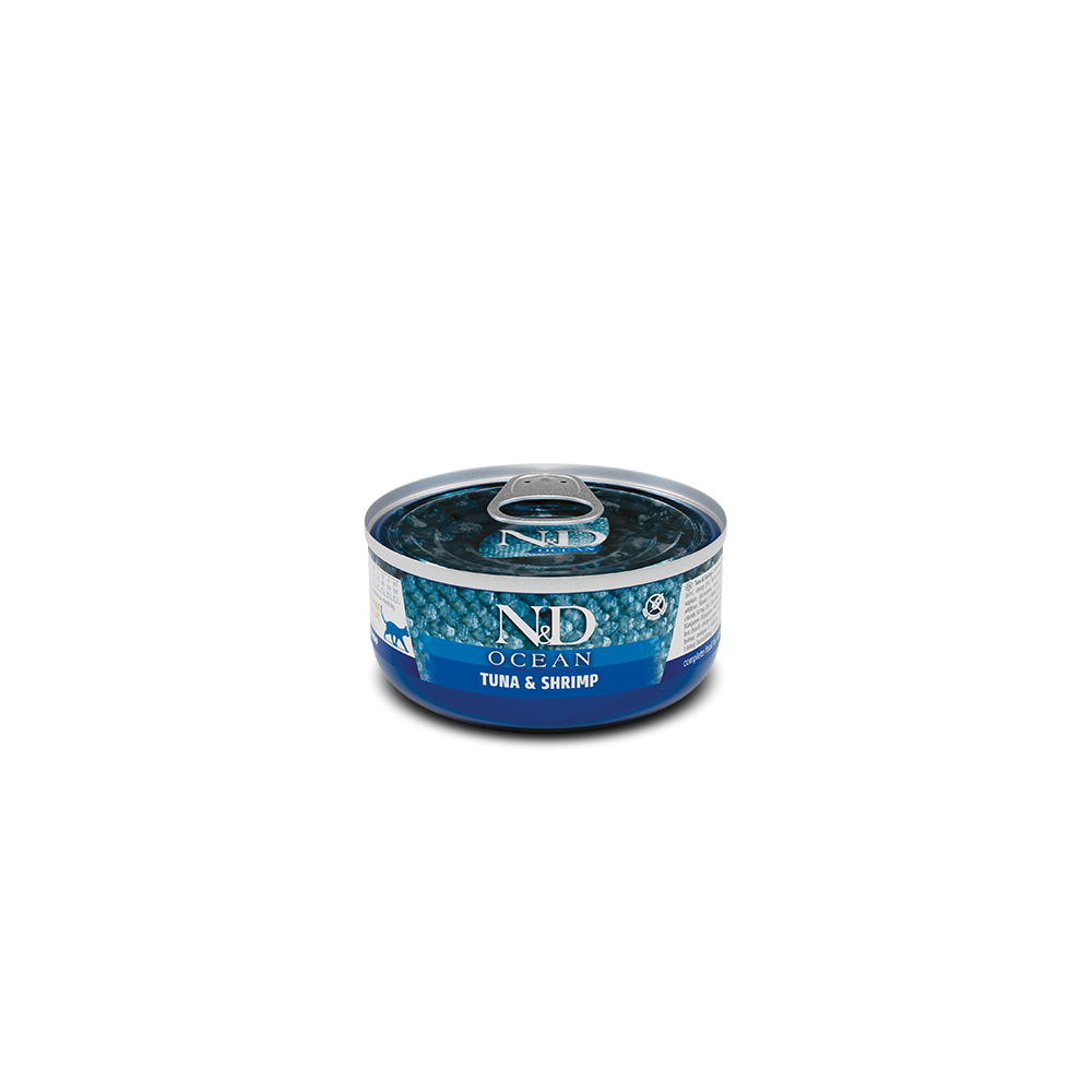 Farmina N&D Ocean Cat Adult Lata Atún y Gamba 70gr