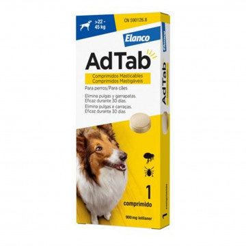 AdTab Antiparasitario comprimido masticable para perros 900mg
