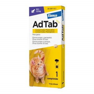 AdTab Antiparasitario comprimido masticable para gatos