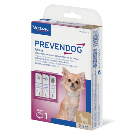 Prevendog Collar Antiparasitario 35 cm - 1 unidad