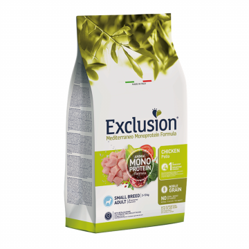 Exclusion Mediterraneo Monoprotein Adult Small Breed Chicken