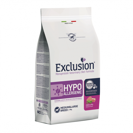 Exclusion Vet Diet Hypoallergenic Adult Medium/Large Breed Pork and Peas