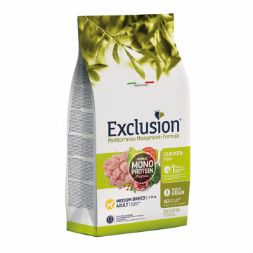 Exclusion Mediterraneo Monoprotein Adult Medium Breed Chicken