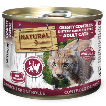 Natural Greatness Diet Lata Obesity para Gatos 200gr