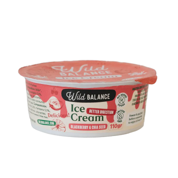 Wild Balance Yogur Helado con Probióticos Naturales Mora y Semillas de Chía