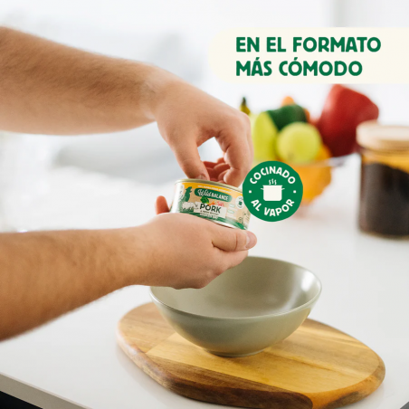 Wild Balance Gato Lata BARF cocinado al vapor CERDO con Verduras Frescas