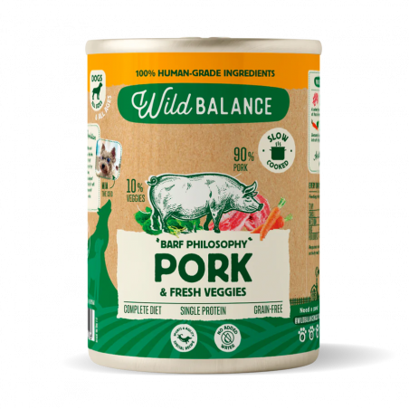 Wild Balance Lata BARF CERDO con Verduras Frescas