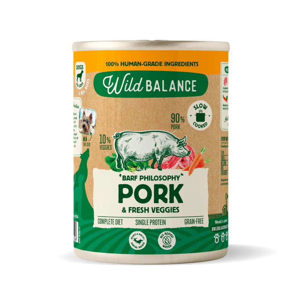 Wild Balance Lata BARF CERDO con Verduras Frescas