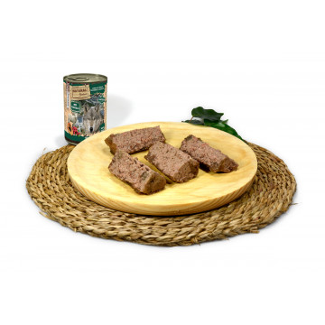 Natural Greatness Lata Cordero con Papaya, Arándanos y Romero