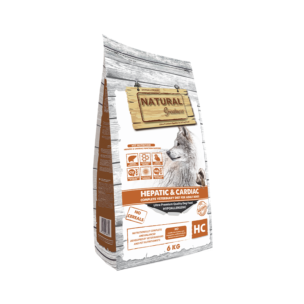 Natural Greatness Diet Vet Dog Hepatic Cardiac 6 kg